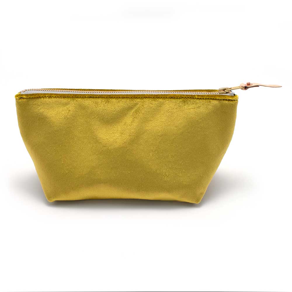 General Knot & Co. Handbags, Wallets & Cases One Size / Yellow/Green Lightning Bolt Velvet Travel Clutch
