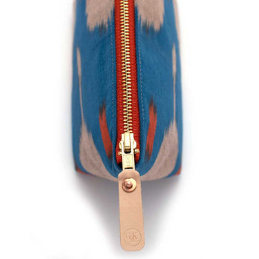 General Knot & Co. Handbags, Wallets & Cases One Size / Blue/Orange Blue Blaze Ikat Travel Clutch