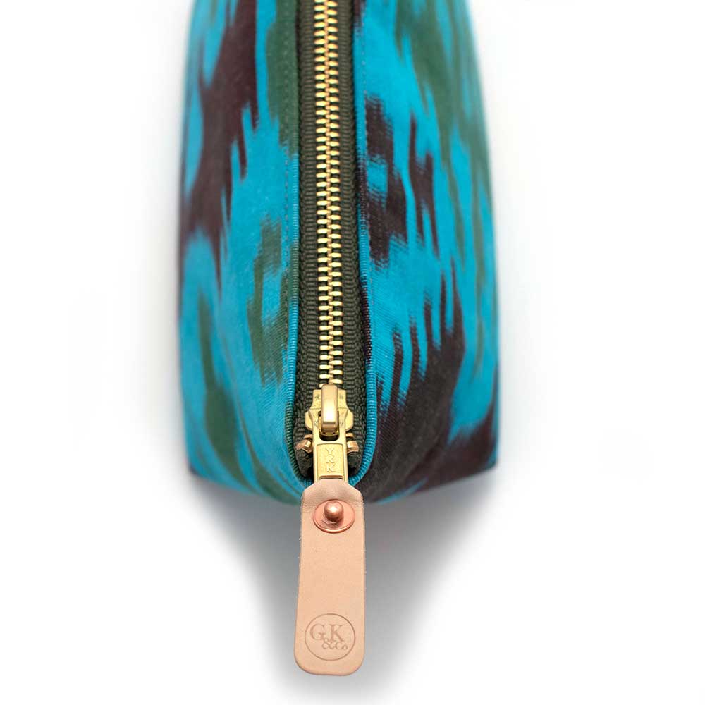 General Knot & Co. Handbags, Wallets & Cases One Size / Teal/Green Cool Ikat Travel Clutch