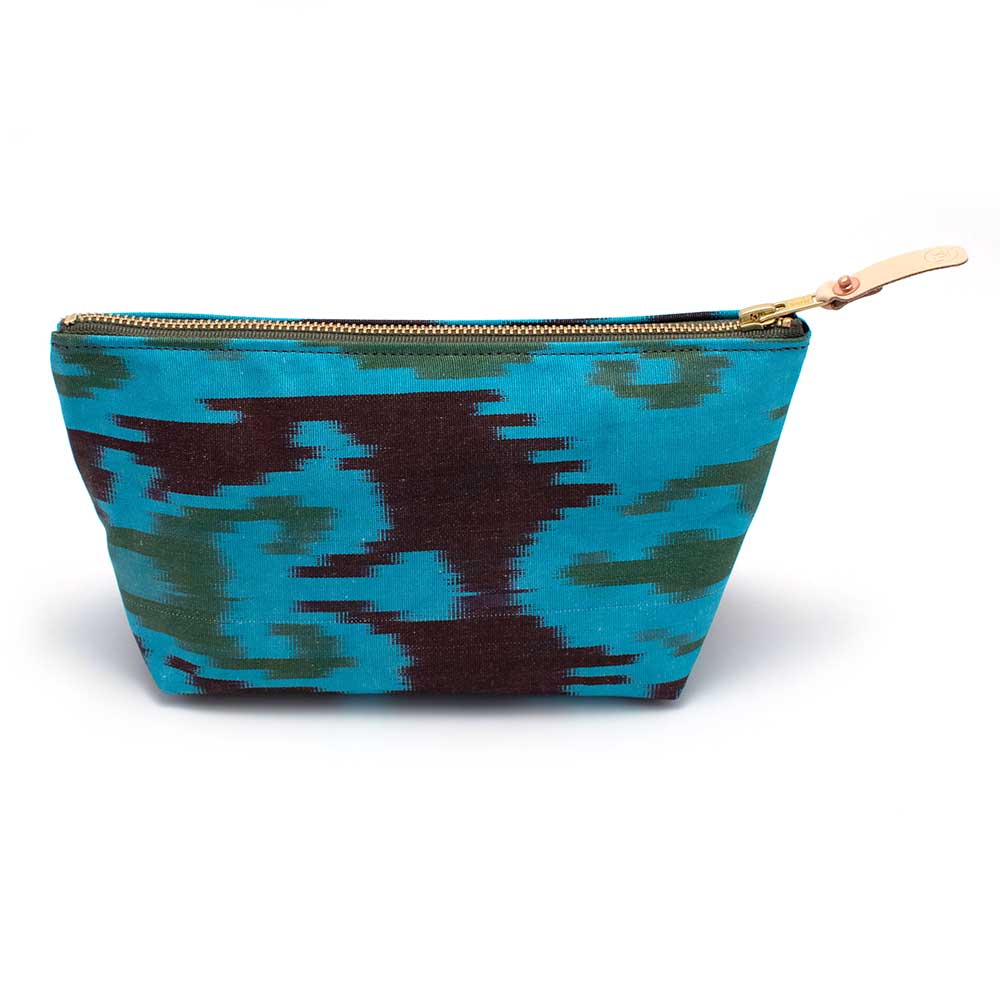 General Knot & Co. Handbags, Wallets & Cases One Size / Teal/Green Cool Ikat Travel Clutch