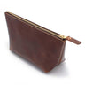 General Knot & Co. Handbags, Wallets & Cases One Size / Brown Leather Zipper Clutch-Waxy Brown