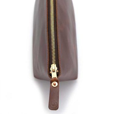 General Knot & Co. Handbags, Wallets & Cases One Size / Brown Leather Zipper Clutch-Waxy Brown