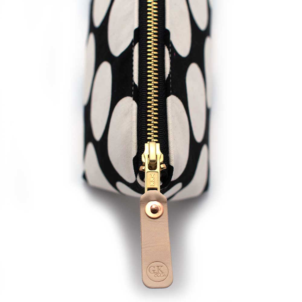 General Knot & Co. Bags One Size / Black/Natural Monster Dot Travel Clutch
