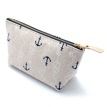 General Knot & Co. Bags One Size / Flax/Natural Nautical Flax Travel Clutch