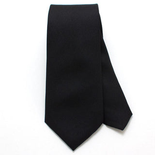 General Knot & Co. Classic Necktie 2 7/8" x 58" Classic 2.9" x 58" / Black Black Formal Classic Necktie-Available to ship 6/25