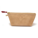 General Knot & Co. Bags One Size / Natural Blonde Leather Zipper Clutch