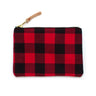 General Knot & Co. Bags One Size / Red/Black Buffalo Check Zipper Pouch