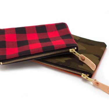 General Knot & Co. Bags One Size / Red/Black Buffalo Check Zipper Pouch