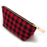 General Knot & Co. Bags One Size / Red/Black Buffalo Check Travel Clutch
