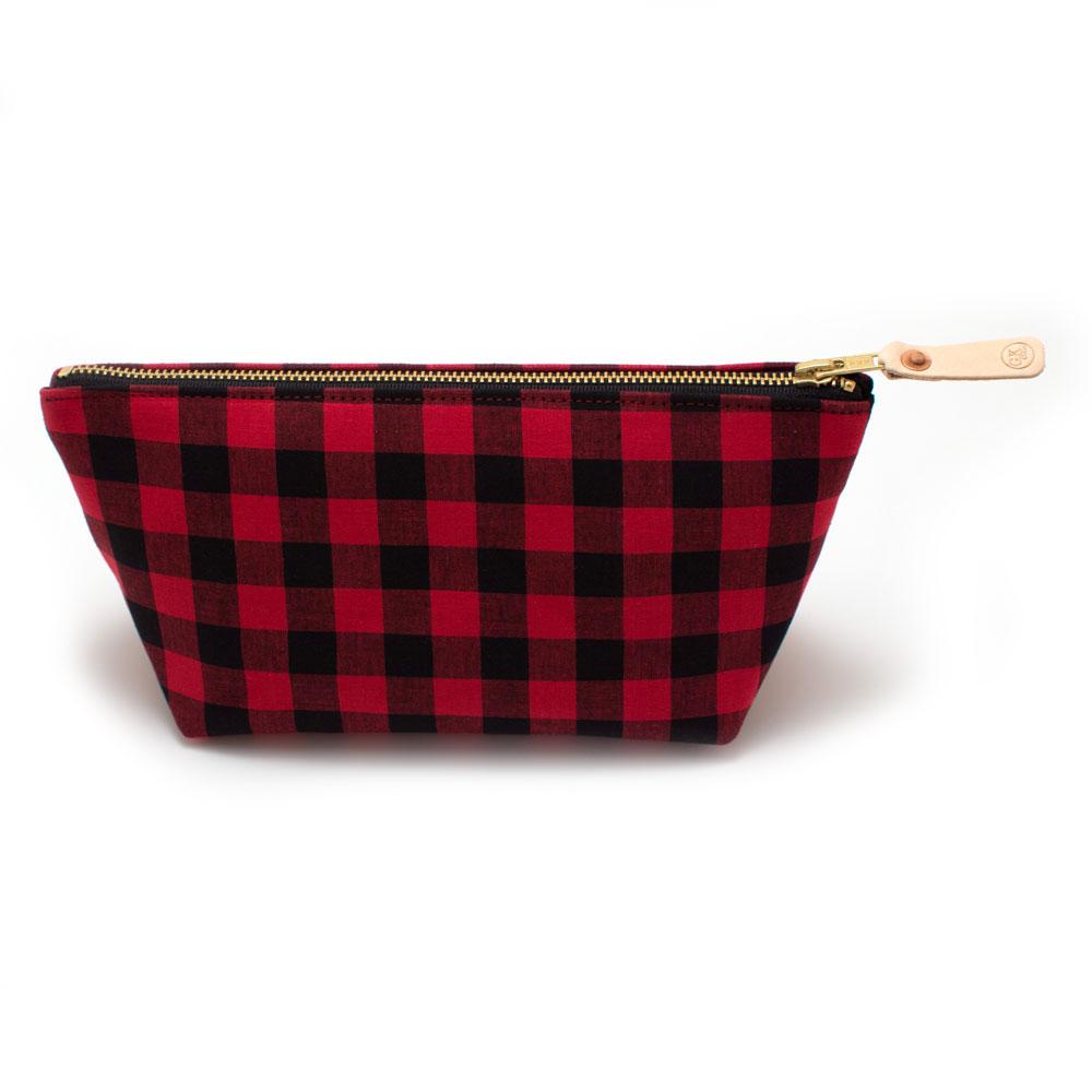 General Knot & Co. Bags One Size / Red/Black Buffalo Check Travel Clutch