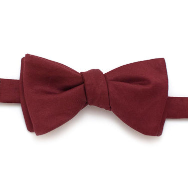 General Knot & Co. Self-Tied Classic Bow Tie 2.5" at Widest Classic- 2.5" / Red Burgundy Formal Classic Bow