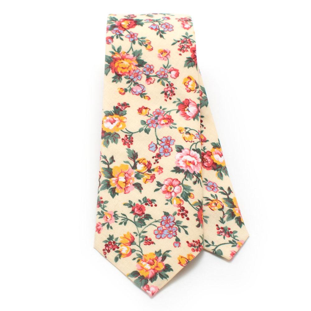 General Knot & Co. Classic Necktie 2 7/8" x 58" Classic 2.9" x 58" / Multi Butter Rose Necktie