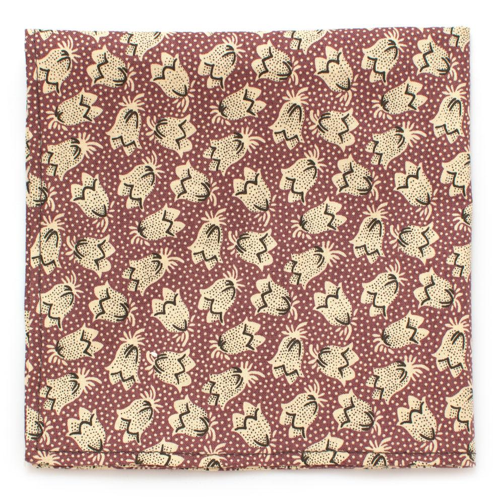 General Knot & Co. Squares 13"x13" One Sized / Mauve/Ivory Dutch Dot Square