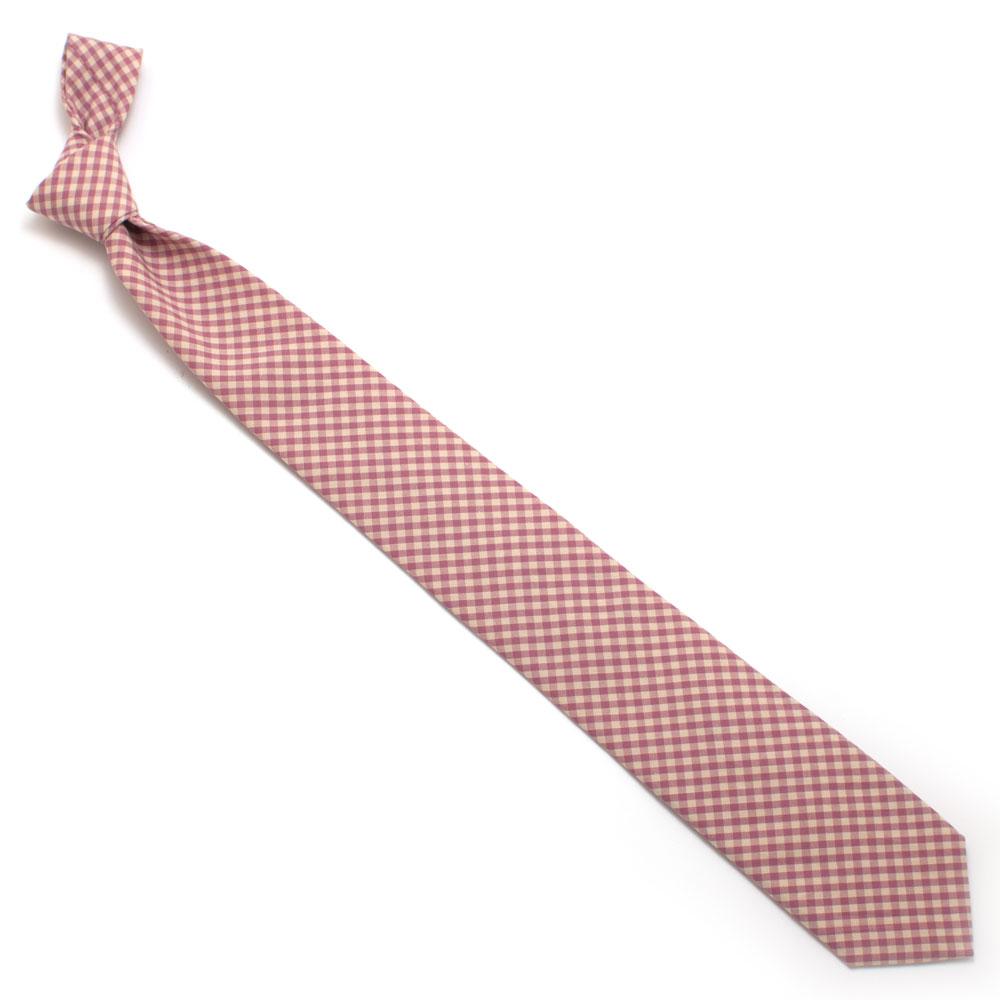 General Knot & Co. Classic Necktie 2 7/8" x 58" Classic 2.9" x 58" / Purple Endicott Gingham Necktie- Lilac