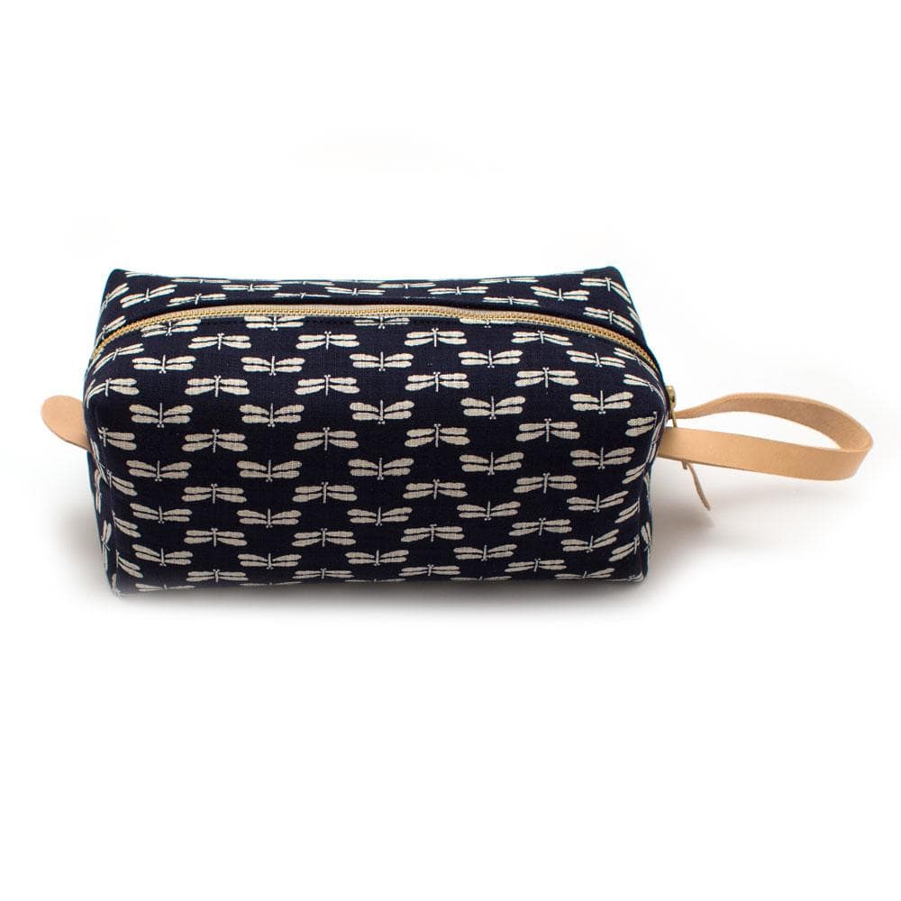 General Knot & Co. One Size / Navy Indigo Dragonflies Travel Kit