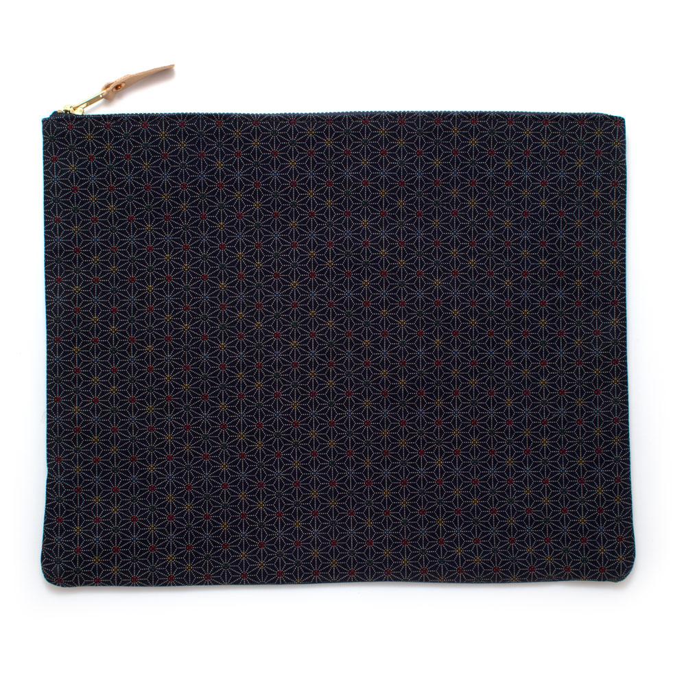 General Knot & Co. Bags One Size / Navy Indigo Stain Glass Laptop Sleeve/Carryall Large