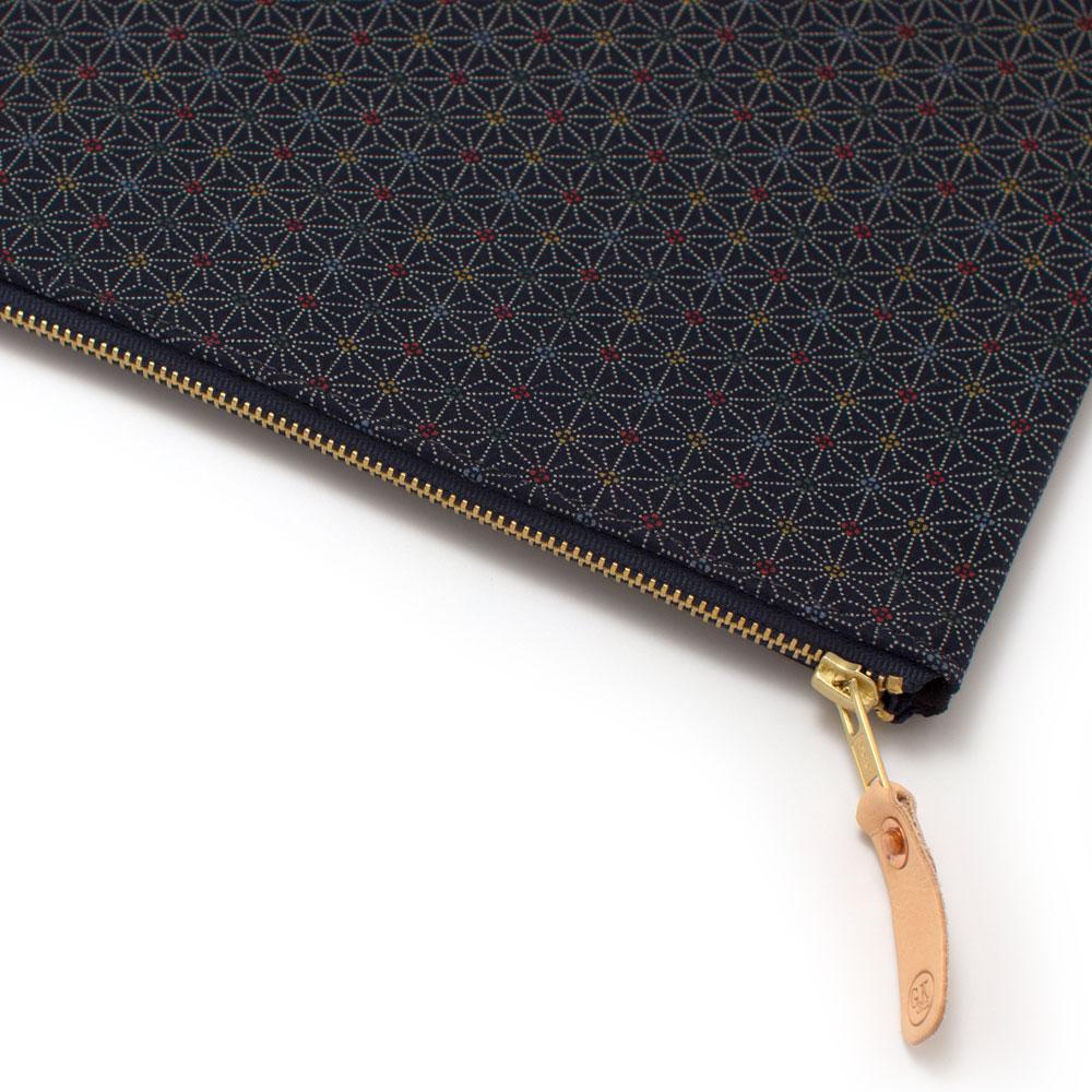 General Knot & Co. Bags One Size / Navy Indigo Stain Glass Laptop Sleeve/Carryall Large