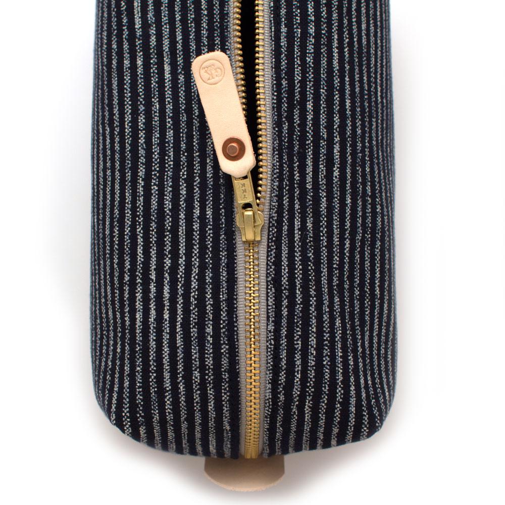 General Knot & Co. Bags One Size / Navy/Ivory Japanese Indigo Chalk Stripe Travel Kit