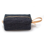General Knot & Co. Bags One Size / Navy/Ivory Japanese Indigo Chalk Stripe Travel Kit