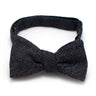 General Knot & Co. Self-Tied Classic Bow Tie 2.5" at Widest 2.5" W-13.5" to 18.5" Adjustable Band / Navy Japanese Indigo Tidal Wave Bow
