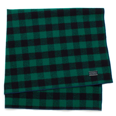 General Knot & Co. Neck Scarves 20"x 20" One Size / Green/Black Lumberjack Check Bandana