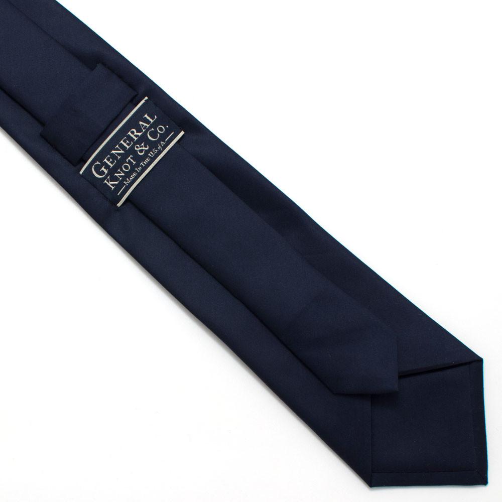 General Knot & Co. Classic Necktie 2 7/8" x 58" Classic 2.9" x 58" / Navy Navy Formal Classic Necktie