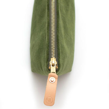 General Knot & Co. Bags One Size / Green Olive Velvet Travel Clutch