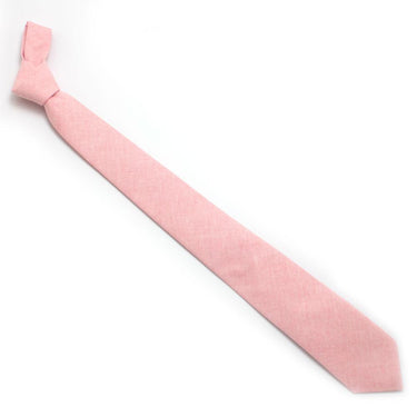 General Knot & Co. Neckties Pink / One Size Pink Sun Washed Chambray Necktie