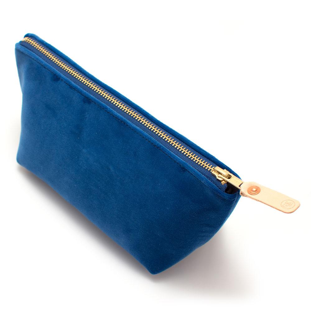 General Knot & Co. Bags One Size / Blue Sapphire Velvet Travel Clutch