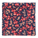 General Knot & Co. Squares 13"x13" One Size / Navy/Pink Vintage Elkins Garden Square