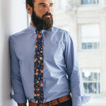 General Knot & Co. Classic Necktie 2 7/8" x 58" Classic 2.9" x 58" / Multi Vintage English Rose Necktie